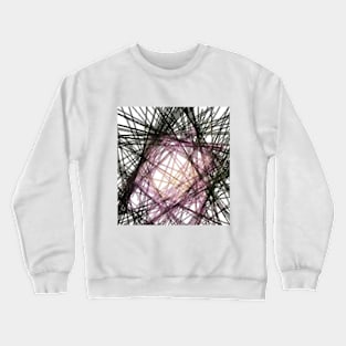 Felt pén peaony flower abstraction Crewneck Sweatshirt